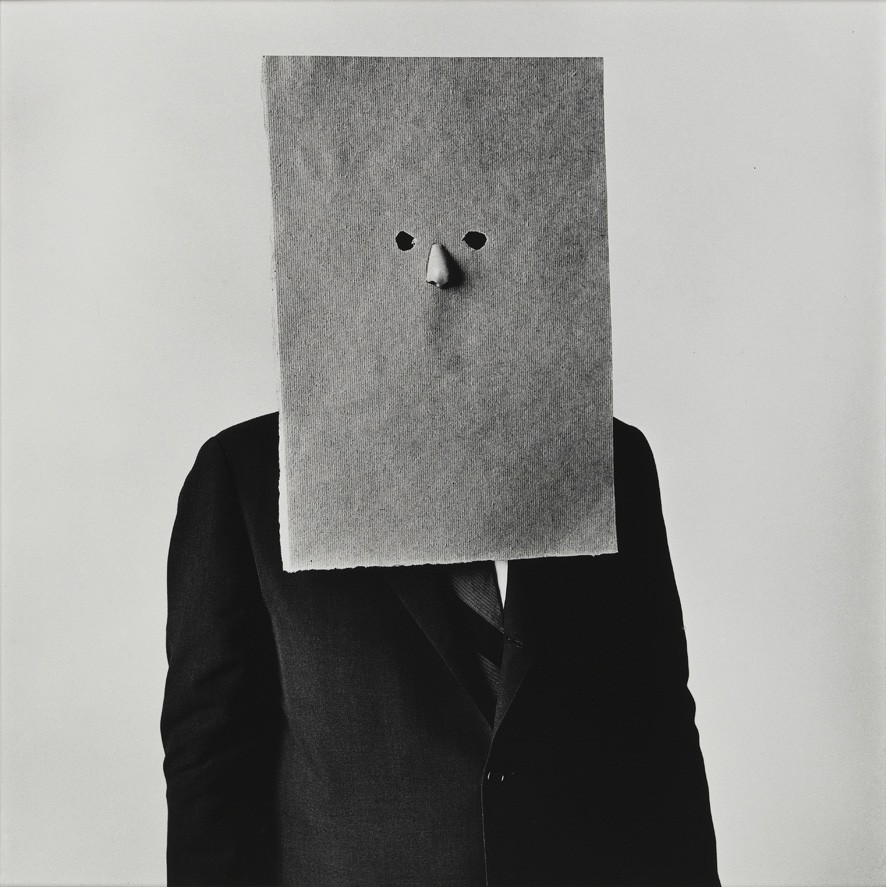 Saul Steinberg in Nose Mask, New York, 1966